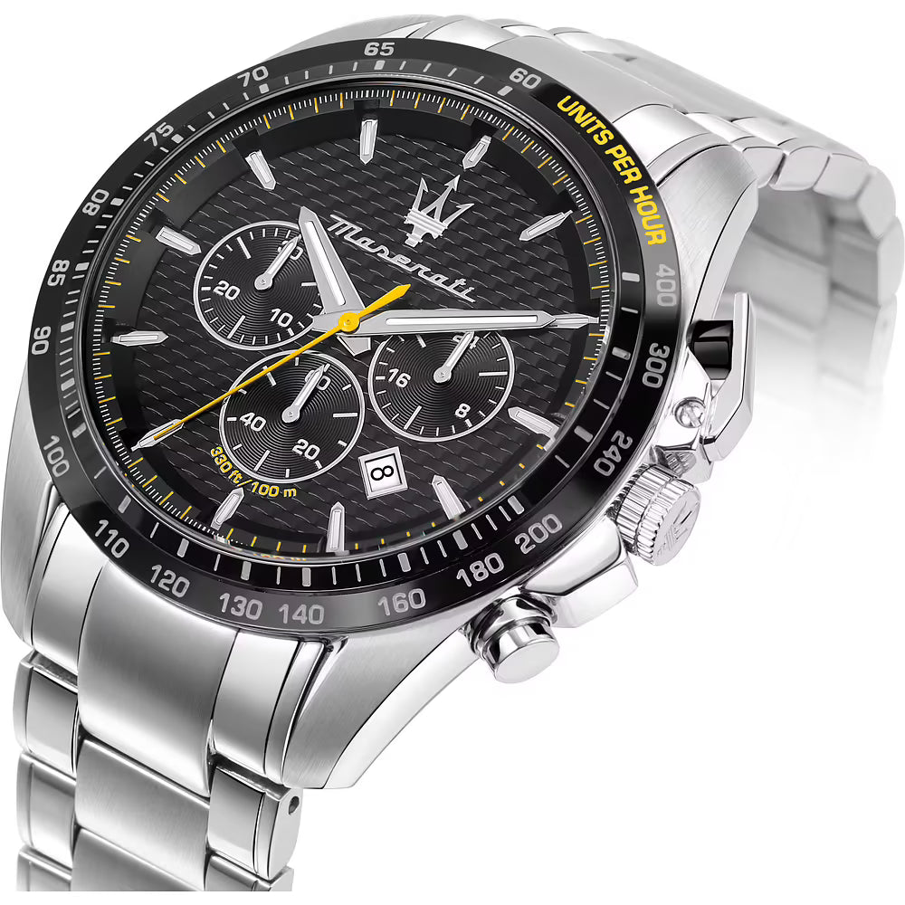 Orologio Maserati Traguardo Chrono 45 Mm Acciaio Braccialato