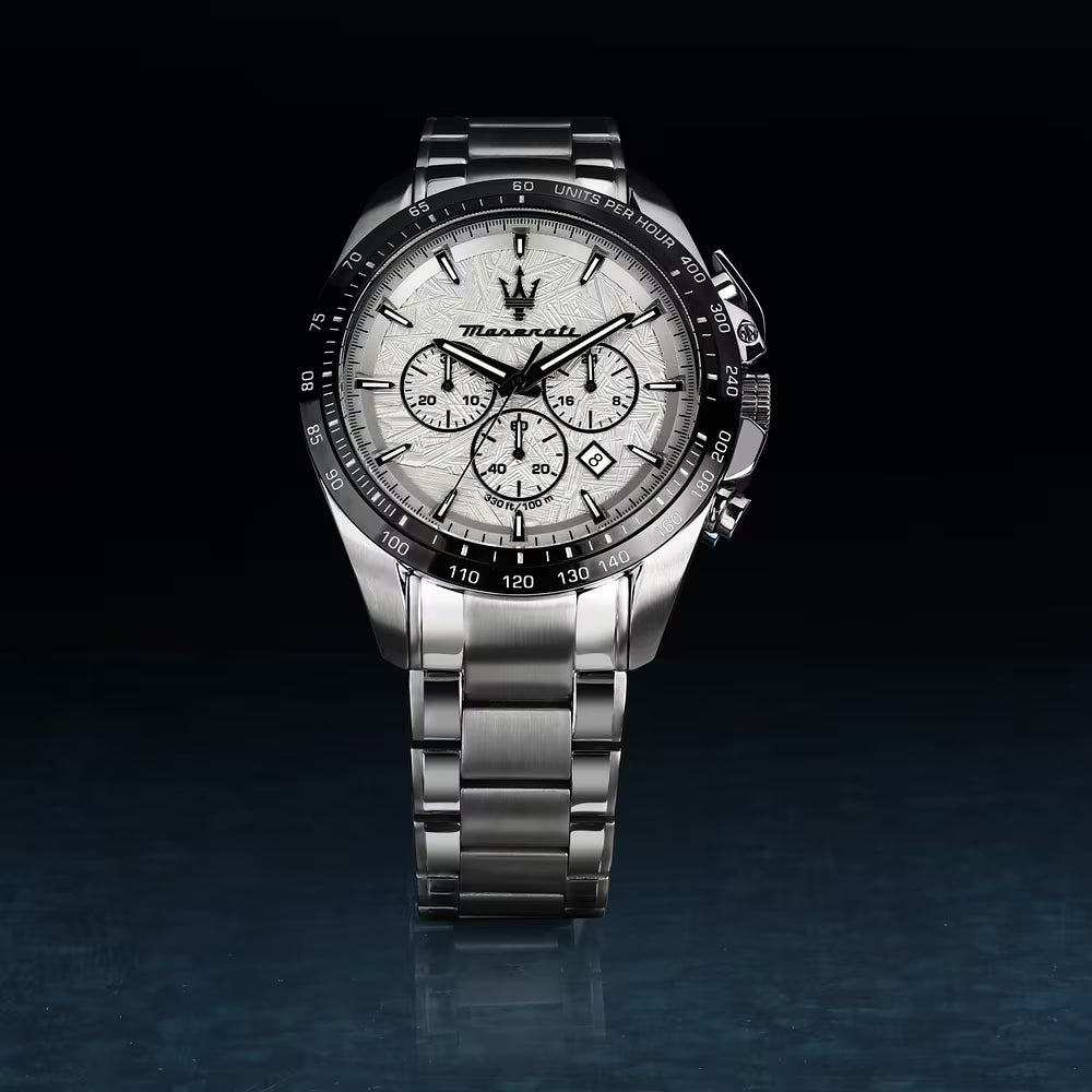 Orologio Maserati Traguardo Limited Edition Chrono 45 Mm Acciaio Braccialato