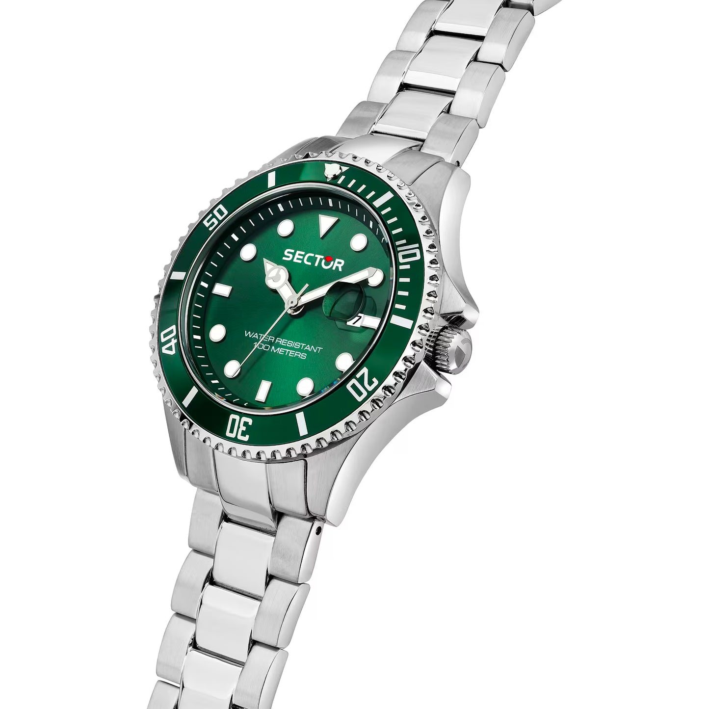Orologio Sector 230 43 mm Acciaio Braccialato Verde