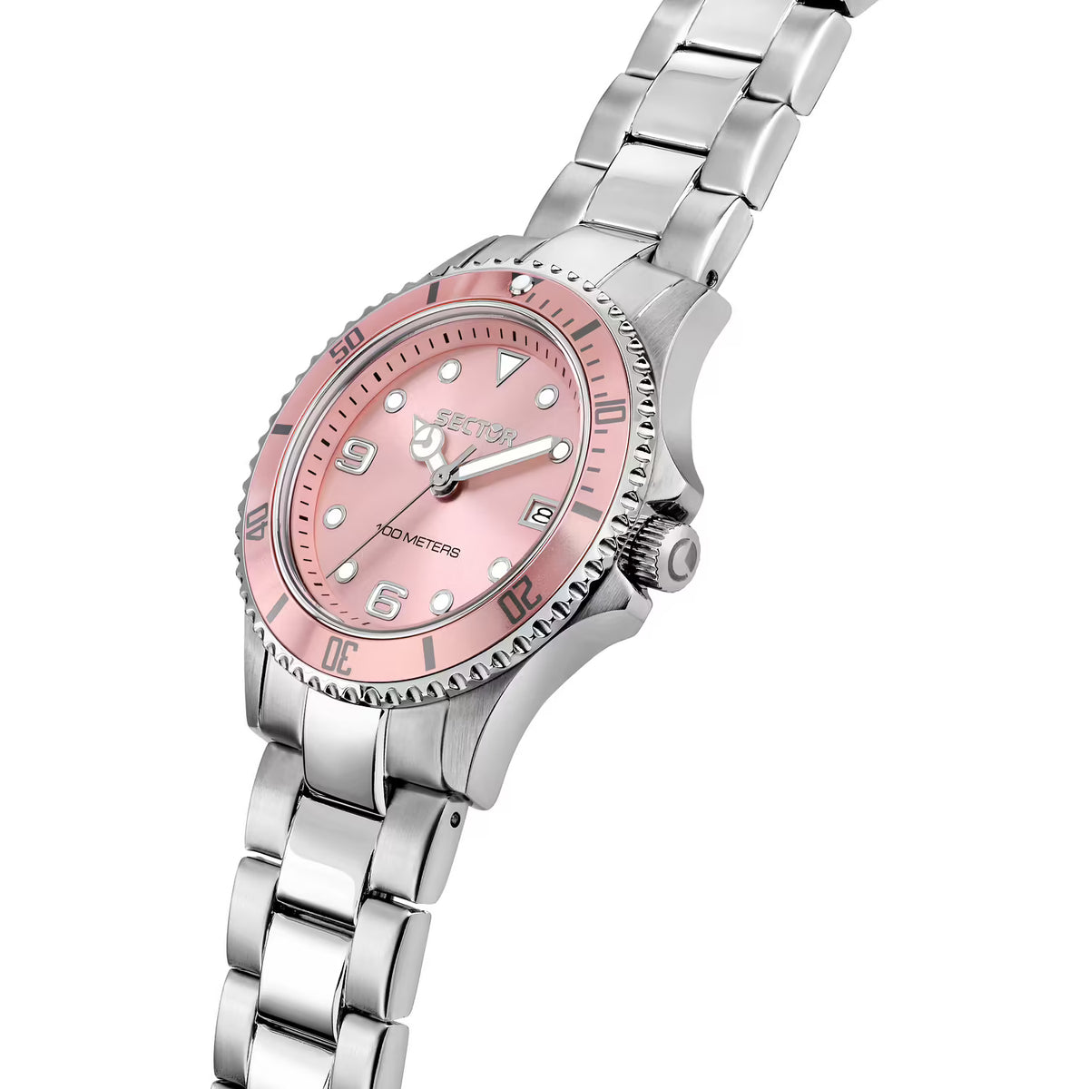 Orologio Sector 230 35 Mm Acciaio Braccialato Rosa