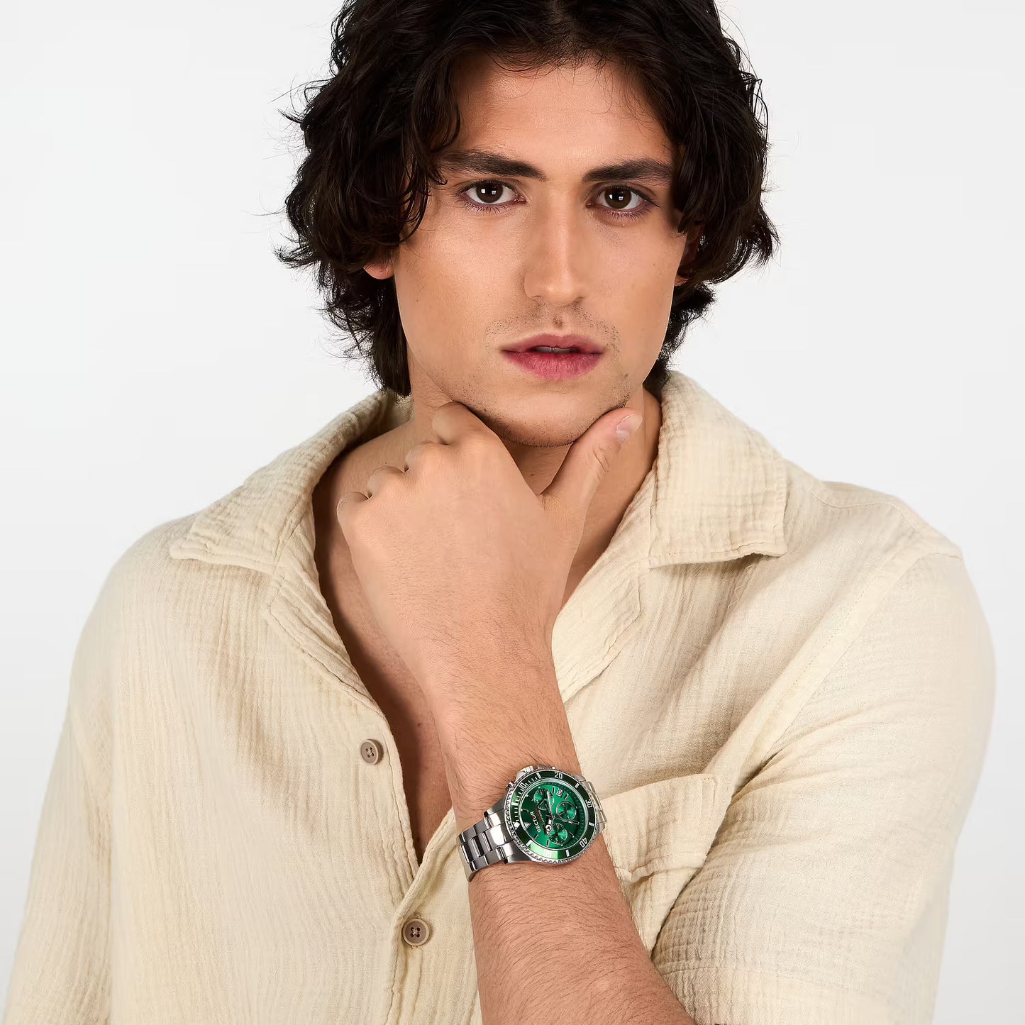 Orologio Sector 230 Chrono 43 mm Acciao Braccialato Verde