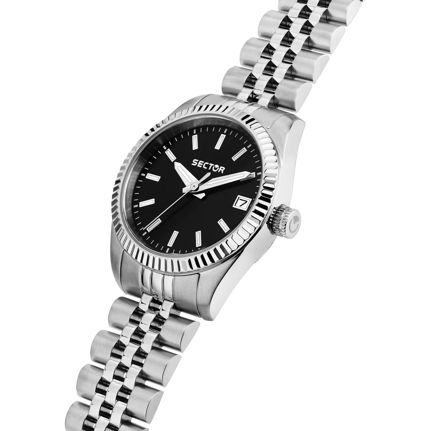 Orologio Sector 240 Lady 32 mm Acciaio Braccialato Nero
