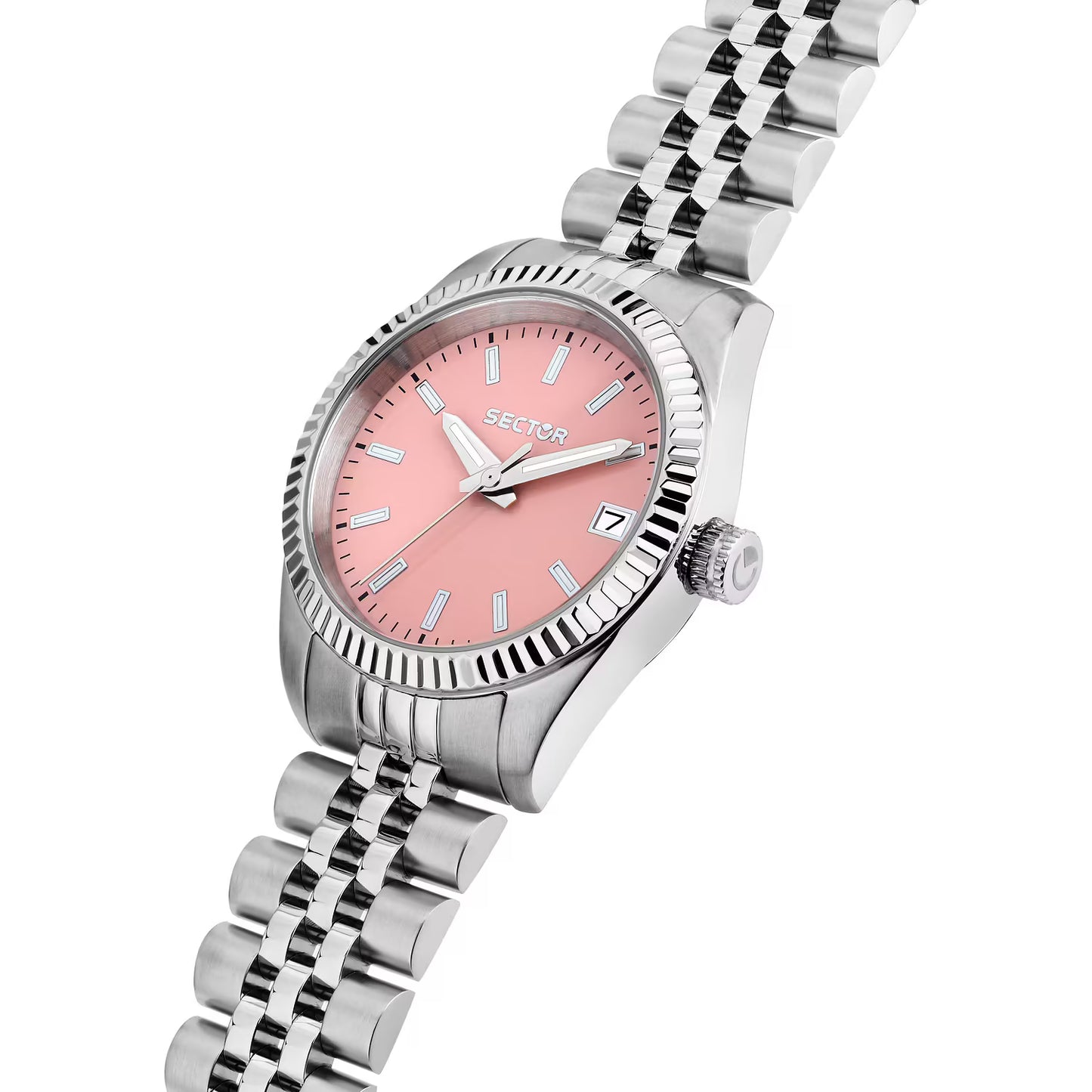 Orologio Donna Sector 240 Lady 32 Mm Acciaio Braccialato Rosa