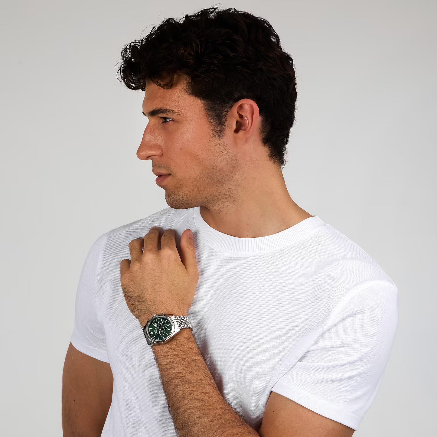 Orologio Sector 660 Chrono 41 Mm Acciaio Braccialato Verde