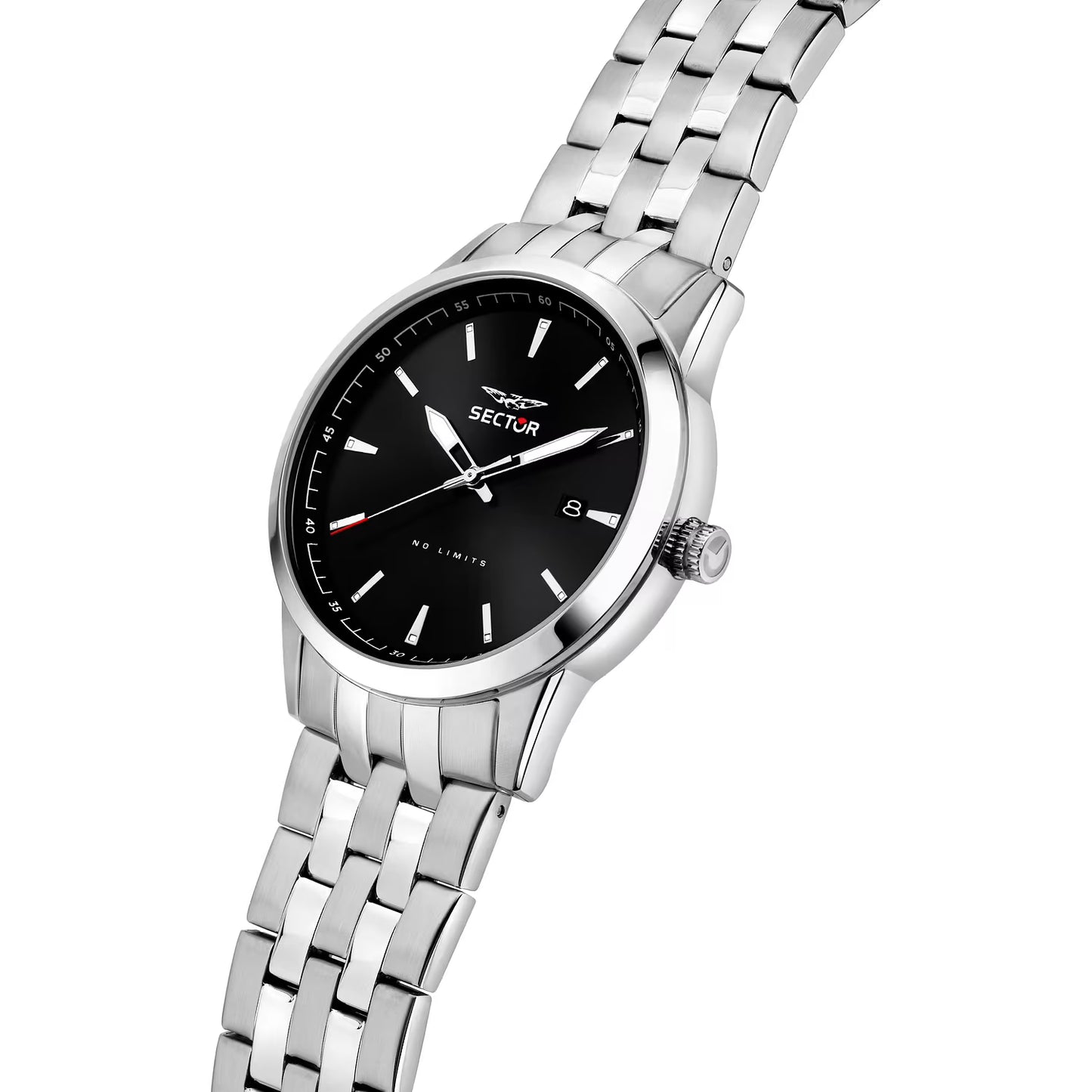 Orologio Sector 660 41 mm Acciaio Braccialato Nero