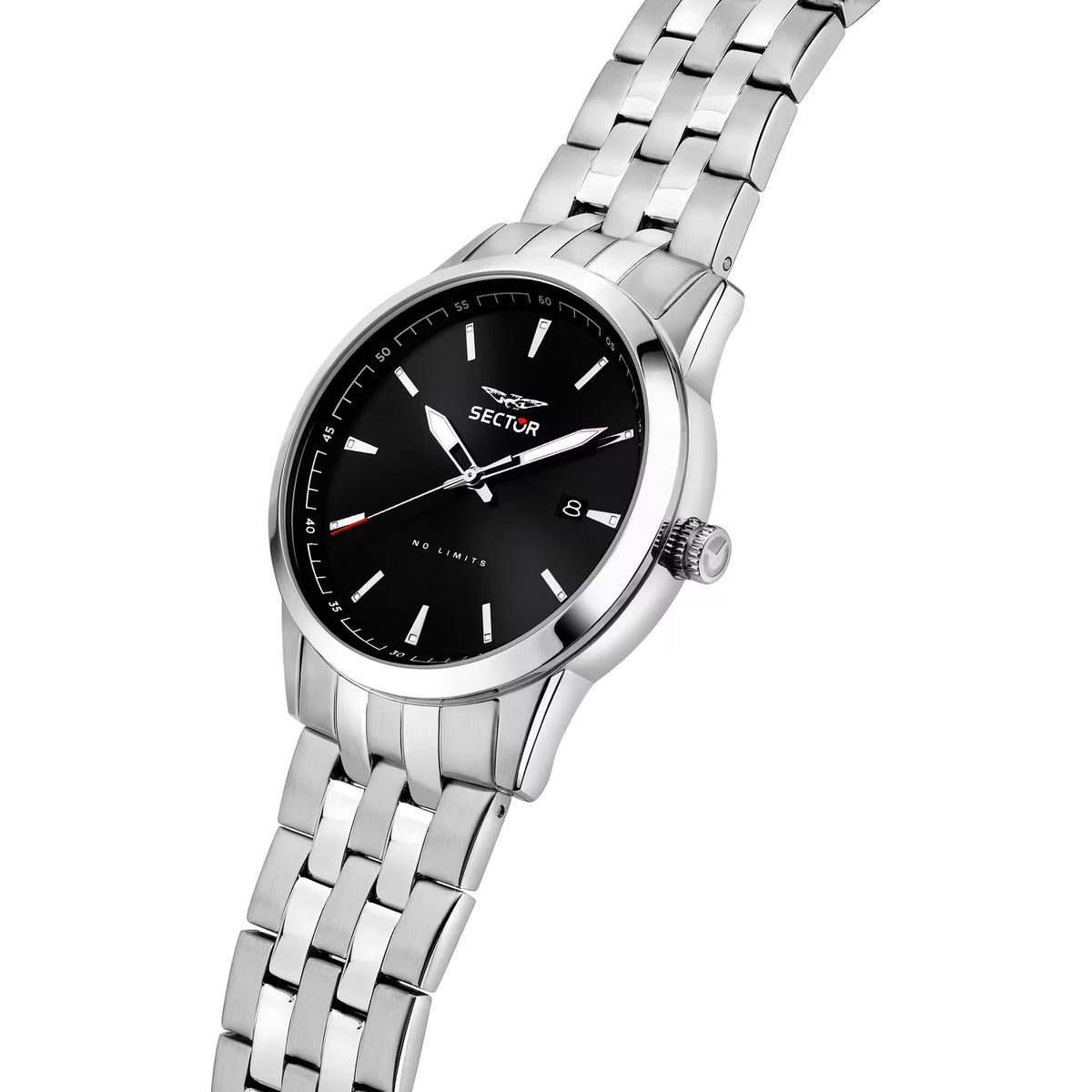 Orologio Sector 660 41 Mm Acciaio Braccialato Nero