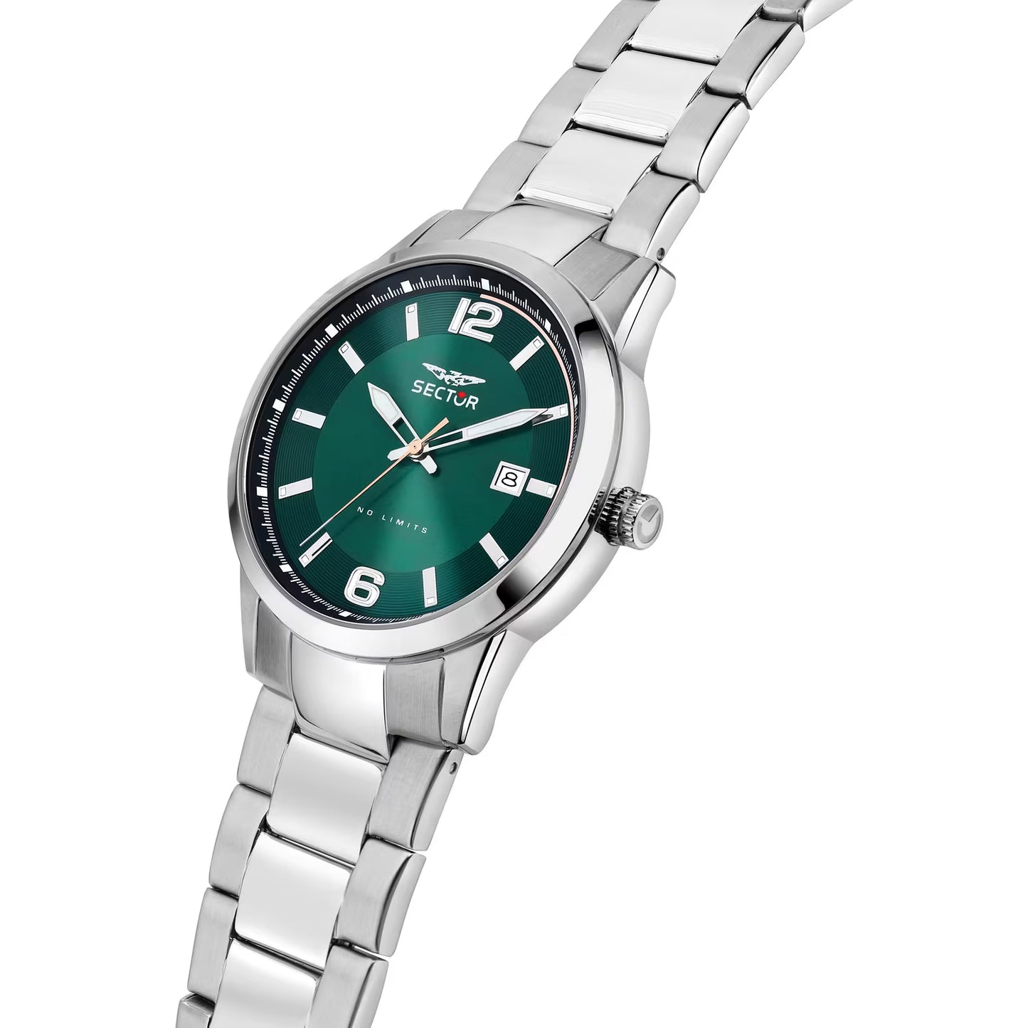 Orologio Sector 660 41 Mm Acciaio Braccialato Verde