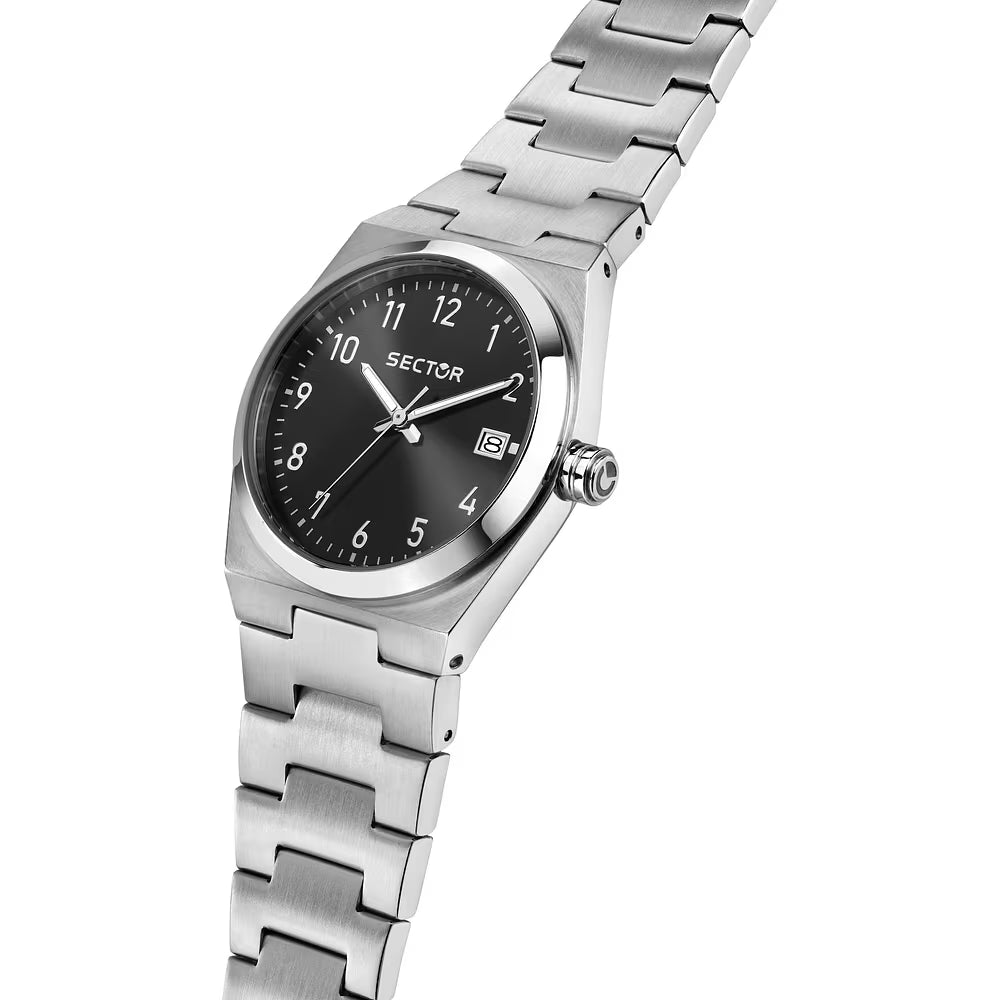 Orologio Sector C300 34 mm Acciaio Braccialato Nero