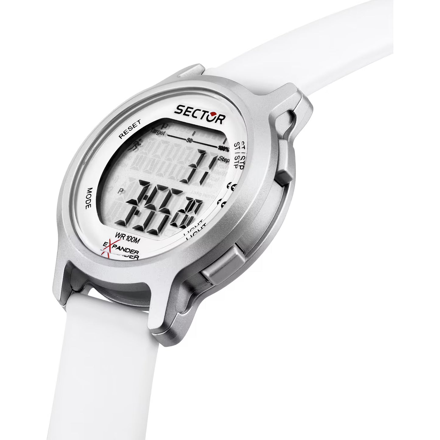 Orologio Sector Ex-27 Digitale 43 mm Policarbonato Bianco