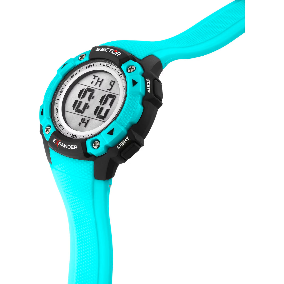 Orologio Sector Ex-49 Digitale 37 Mm Policarbonato Azzurro Cinturino Gomma