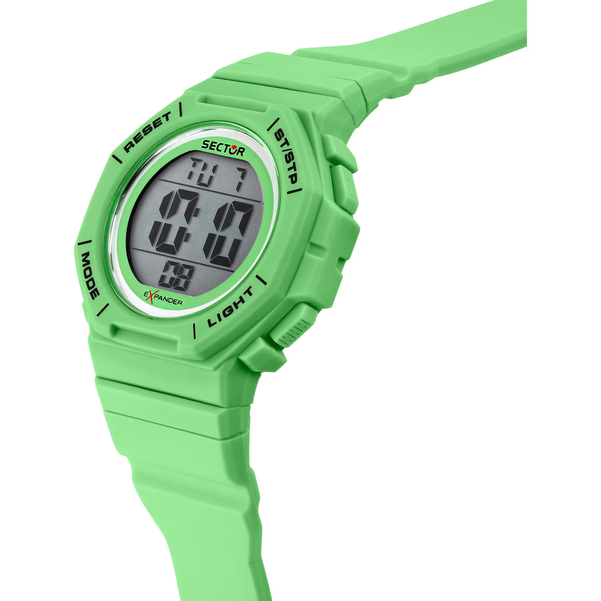 Orologio Sector Ex-50 Digitale 40 Mm Policarbonato Cinturino Gomma Verde Menta