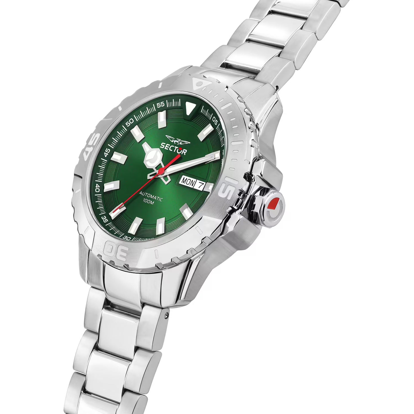 Orologio Sector Legend Automatico 43 mm Acciaio Braccialato Verde