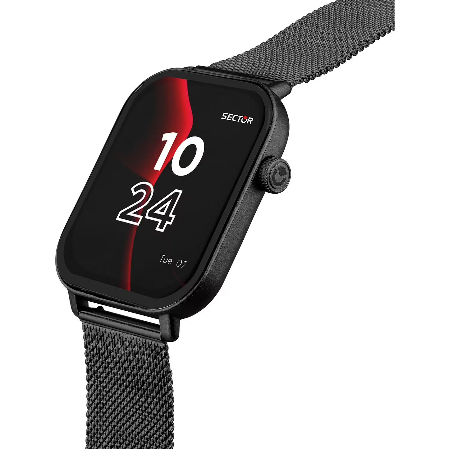 Orologio Smartwatch Sector S-07 Smart Digital Braccialato Maglia Milanese Pvd Nero