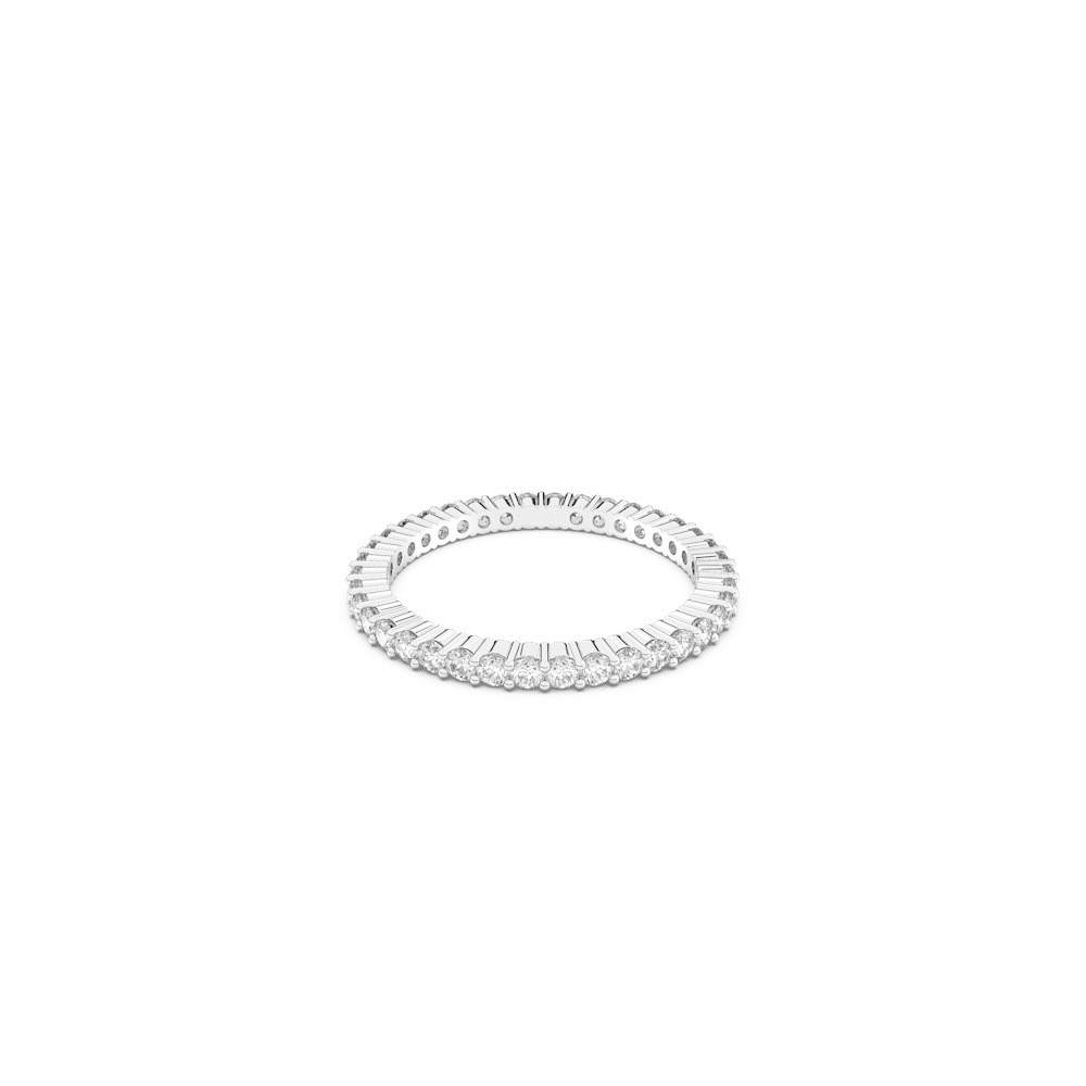 Anello Swarovski Vittore Bianco Placcato rodio - Misura 60