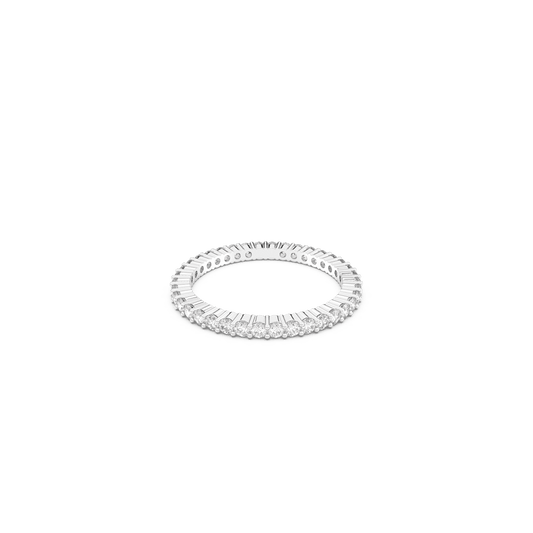 Anello Swarovski Vittore Bianco Placcato rodio - Misura 60