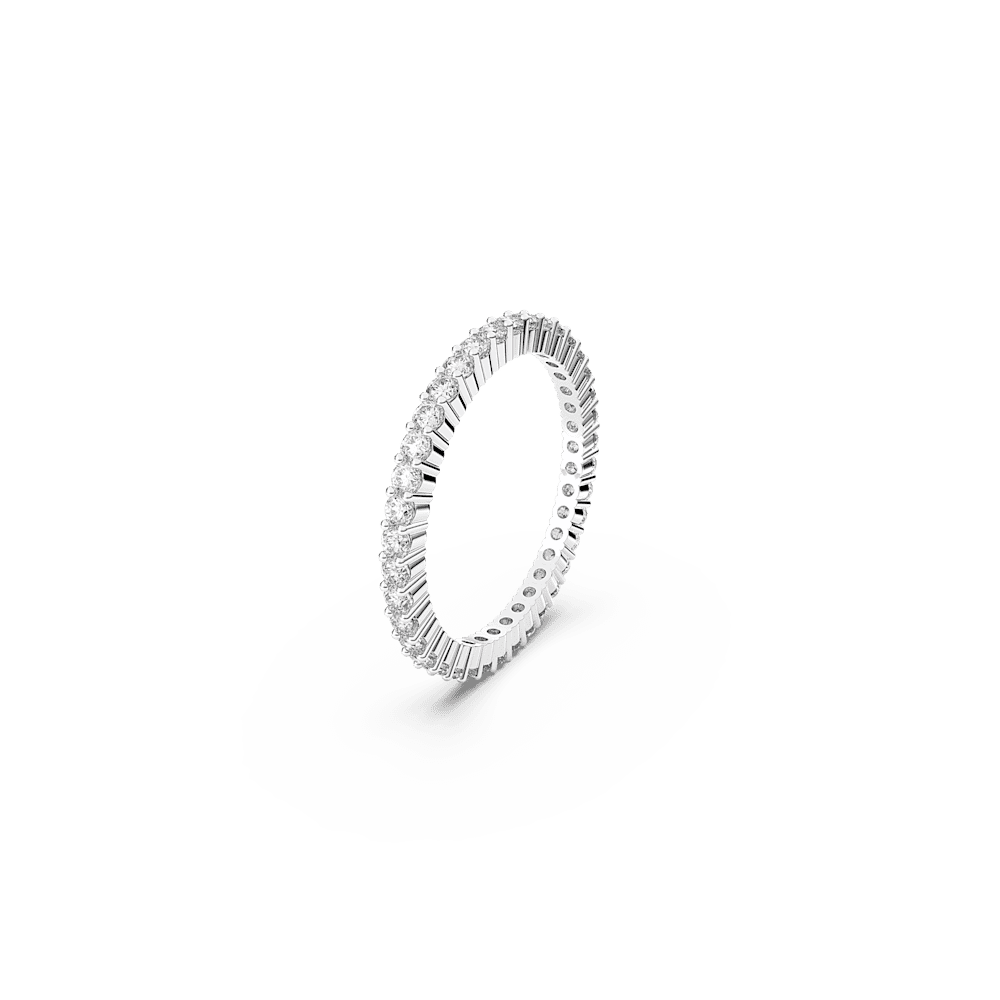 Anello Swarovski Vittore Bianco Placcato rodio - Misura 60
