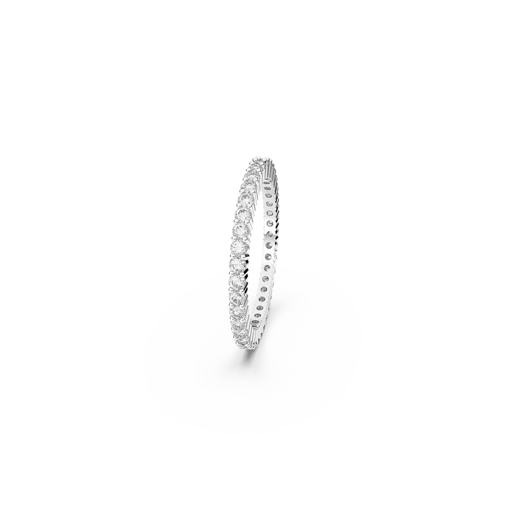 Anello Swarovski Vittore Bianco Placcato rodio - Misura 60