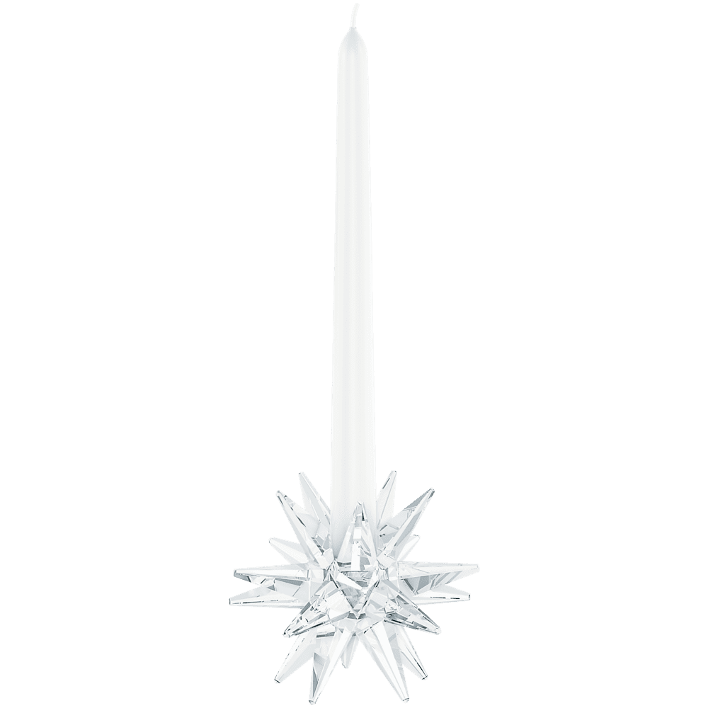 Decorazioni Natalizie Swarovski Portacandela Stella Bianco