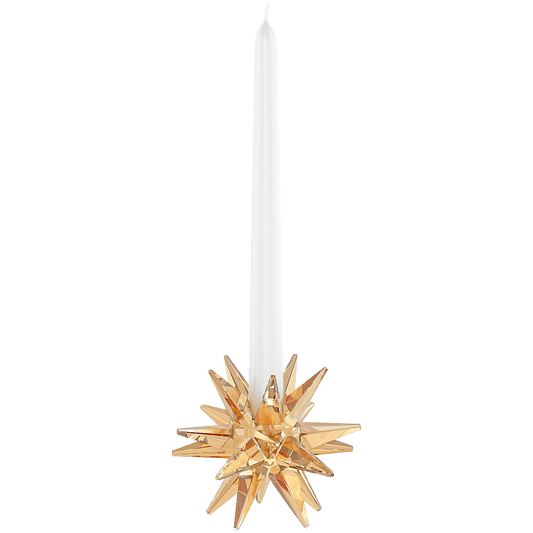 Decorazioni Natalizie Swarovski Portacandela Stella Dorato