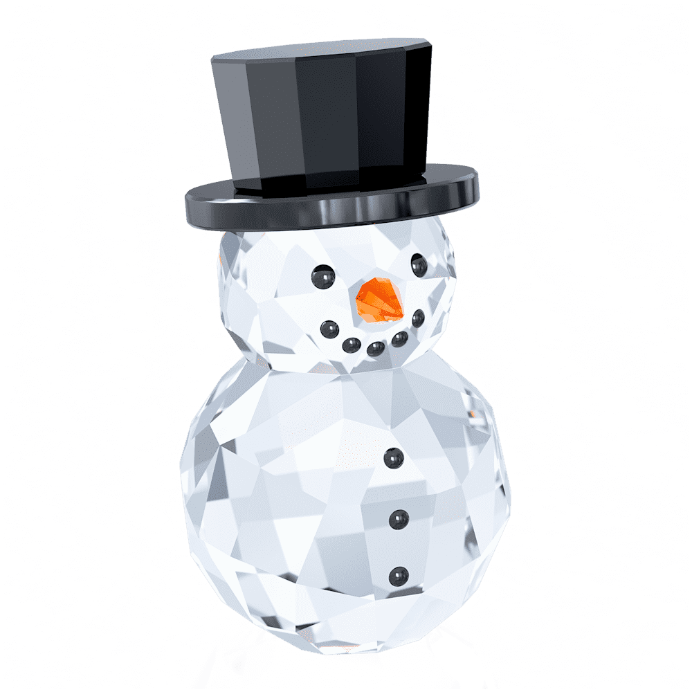 Decorazioni Natalizie Swarovski Pupazzo di Neve con Cappello