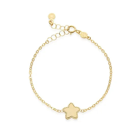 Bracciale Lebebé Prime Gioie Scintille Oro Giallo 9 Kt Fiore