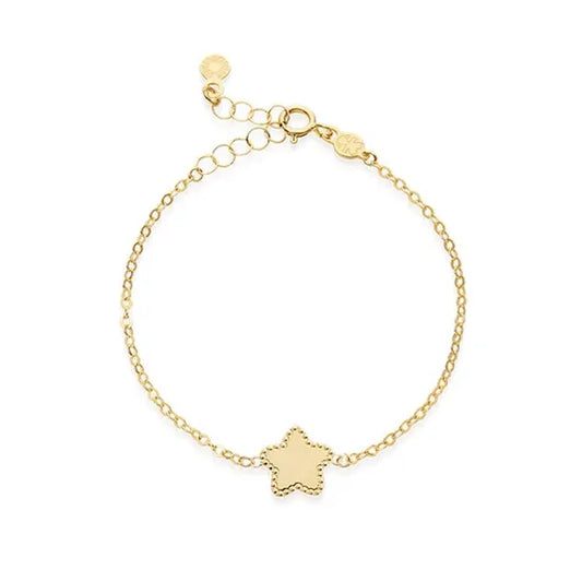 Bracciale Lebebé Prime Gioie Scintille Oro Giallo 9 Kt Fiore