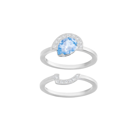 Set 2 Anelli Swarovski Gallery - Misura 55