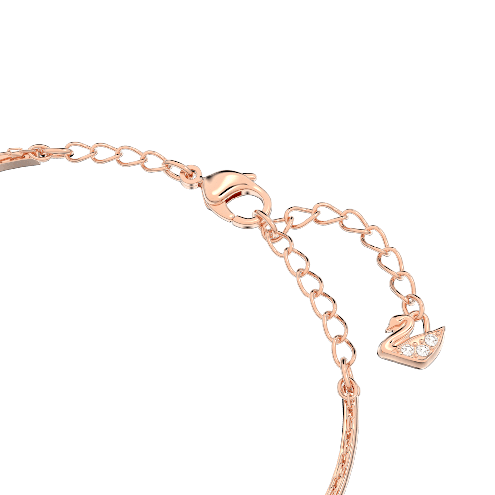 Bracciale Rigido Swarovski Sublima Bianco Finitura oro rosa 18 Kt