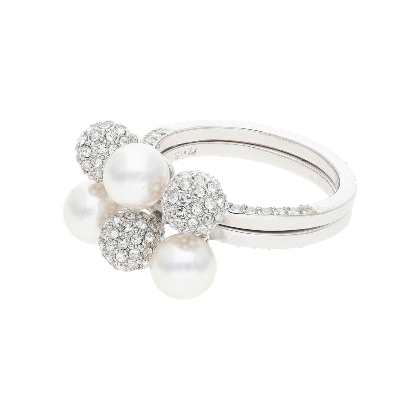 Set 2 anelli Swarovski Fundamental - Misura 55