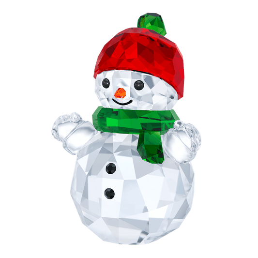 Decorazioni Natalizie Swarovski Pupazzo Di Neve Con Cappello Rosso