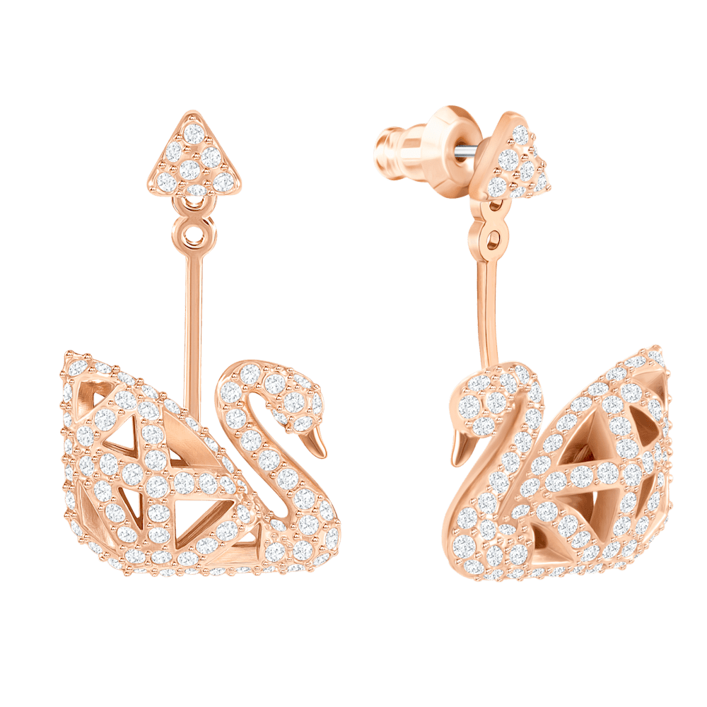Orecchini Swarovski Facet Swan