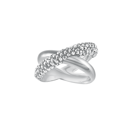 Anello Swarovski Crystaldust Cross - Misura 50