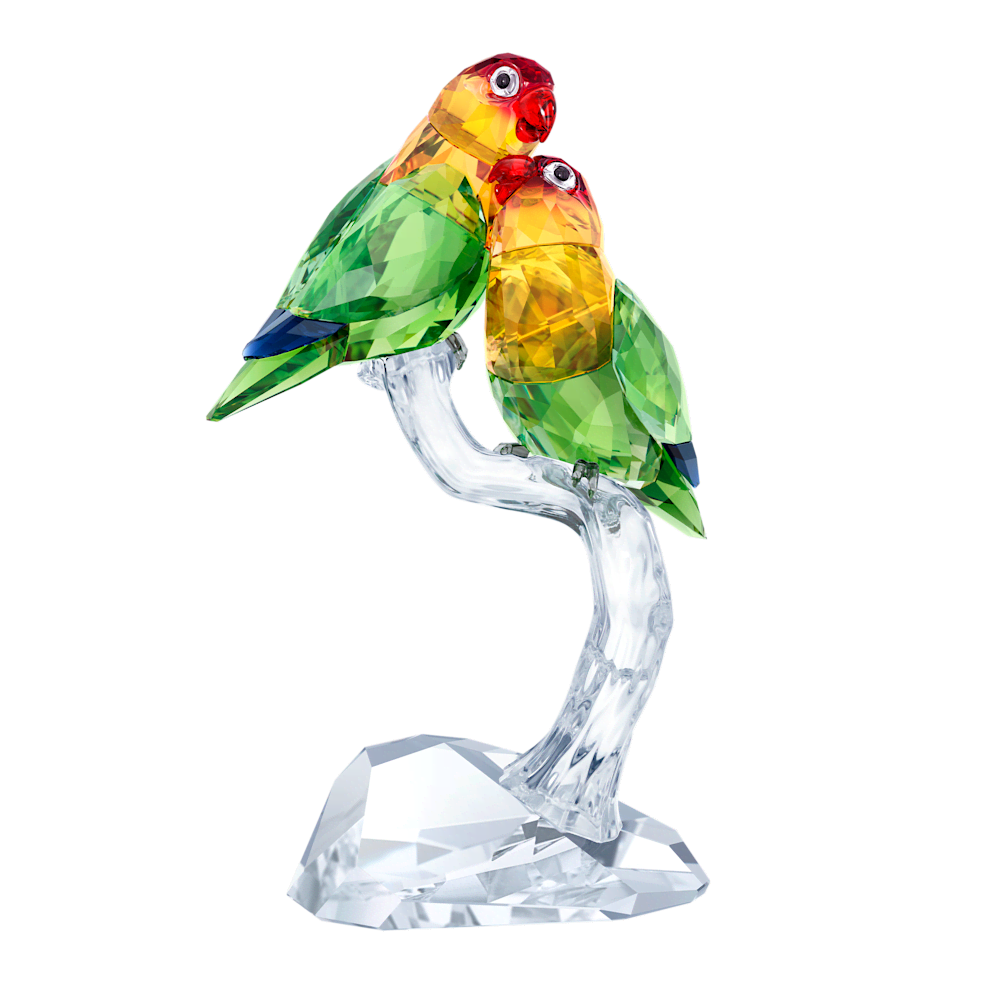 Oggettistica Swarovski Pappagalli Inseparabili