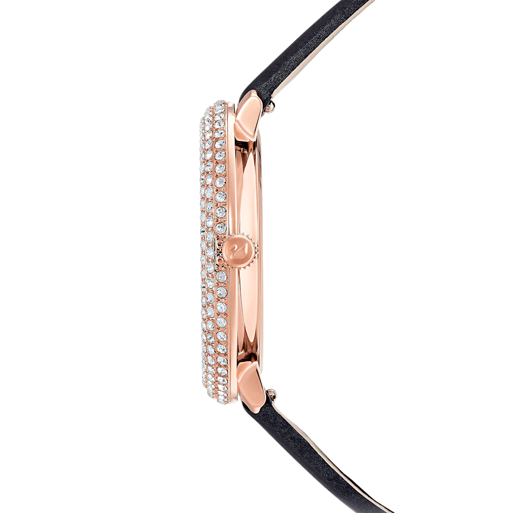Orologio Swarovski Crystal Frost Lady Strass Pelle Nero