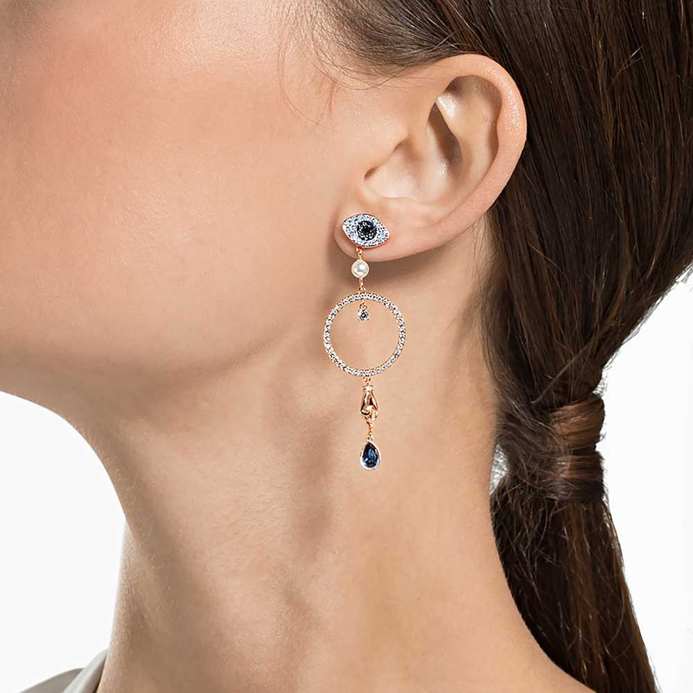 Orecchini Pendenti Swarovski Swa Symbol Hoop Circle