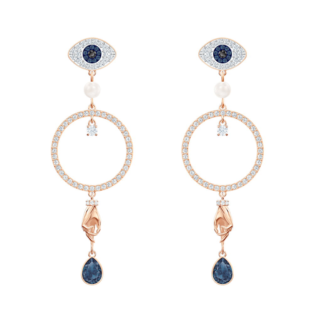 Orecchini Pendenti Swarovski Swa Symbol Hoop Circle