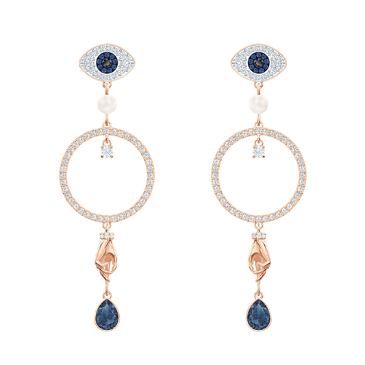 Orecchini Pendenti Swarovski Swa Symbol Hoop Circle