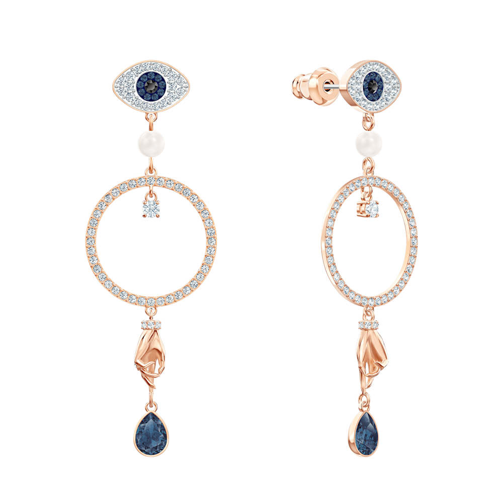 Orecchini Pendenti Swarovski Swa Symbol Hoop Circle