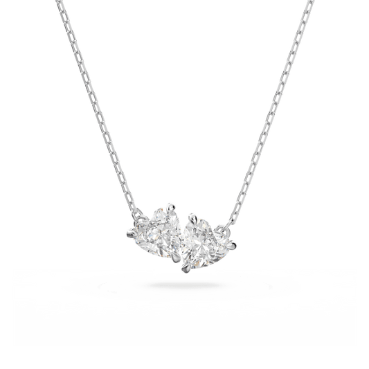 Collana Swarovski Mesmera Cuore Bianca Placcato Rodio