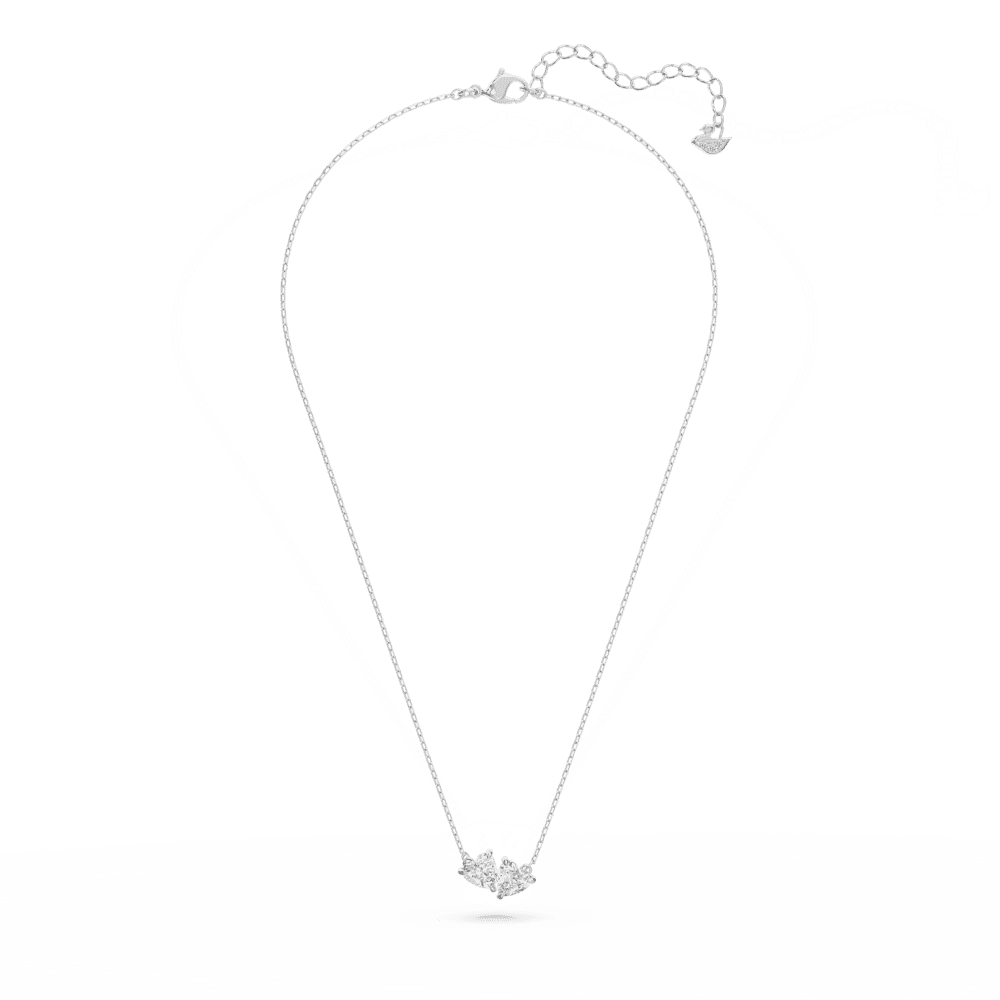 Collana Swarovski Mesmera Cuore Bianca Placcato Rodio