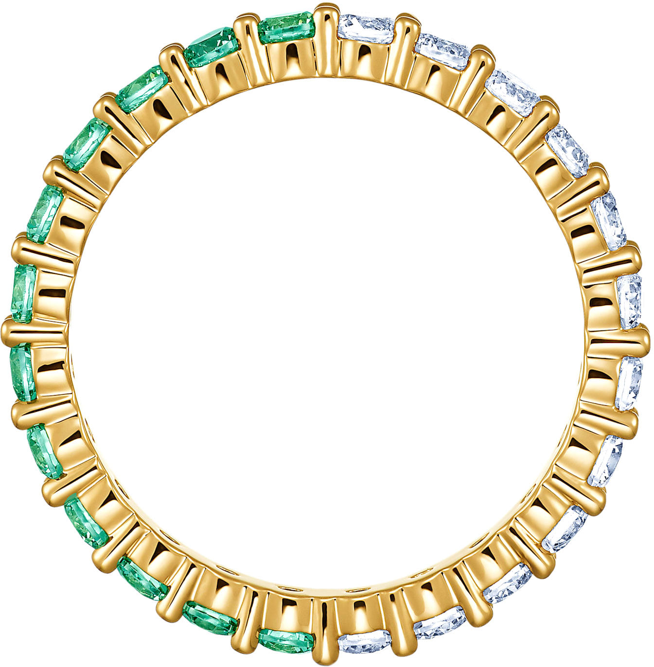 Anello Swarovski Matrix Vittore Half Green - Misura 58