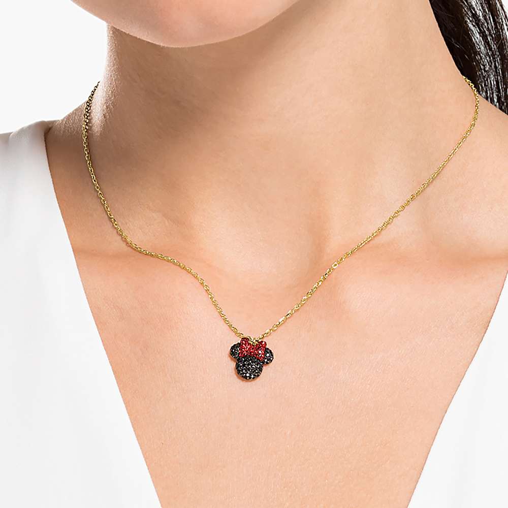 Collana con Pendente Swarovski Mickey & Minnie Silhouette Minnie