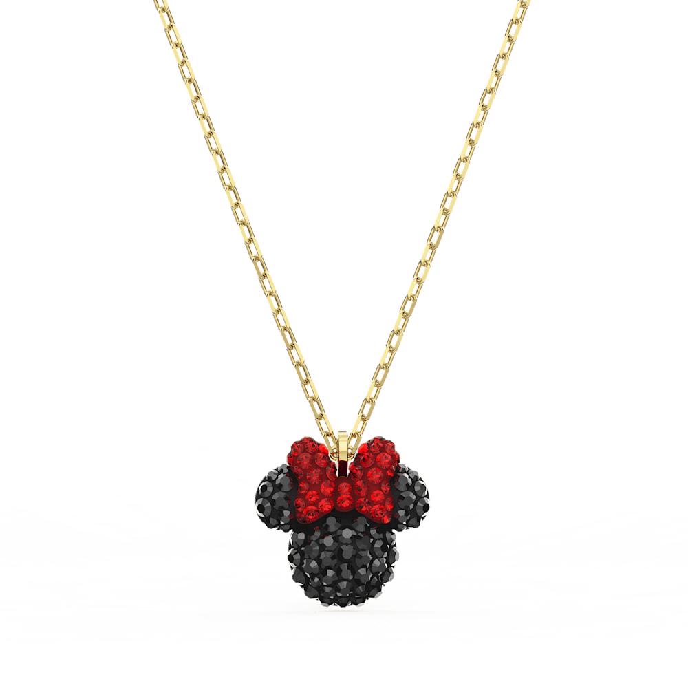 Collana con Pendente Swarovski Mickey & Minnie Silhouette Minnie