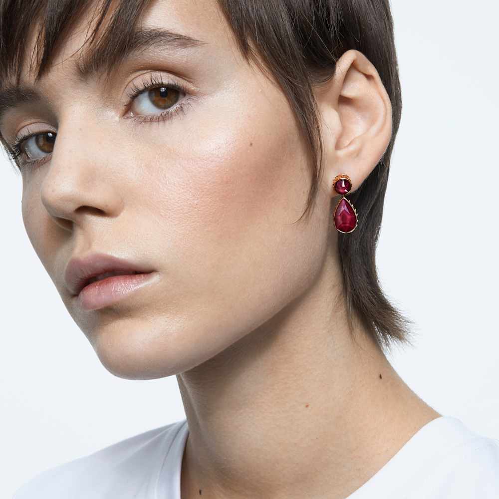 Orecchini Pendenti Double-face Swarovski Orbita Multicolor