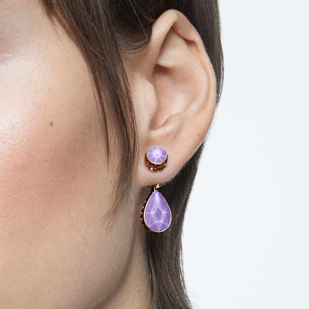 Orecchini Pendenti Double-face Swarovski Orbita Multicolor