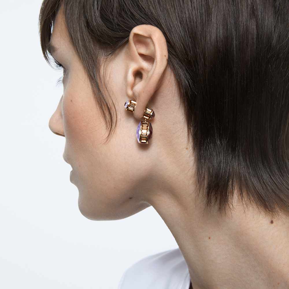 Orecchini Pendenti Double-face Swarovski Orbita Multicolor