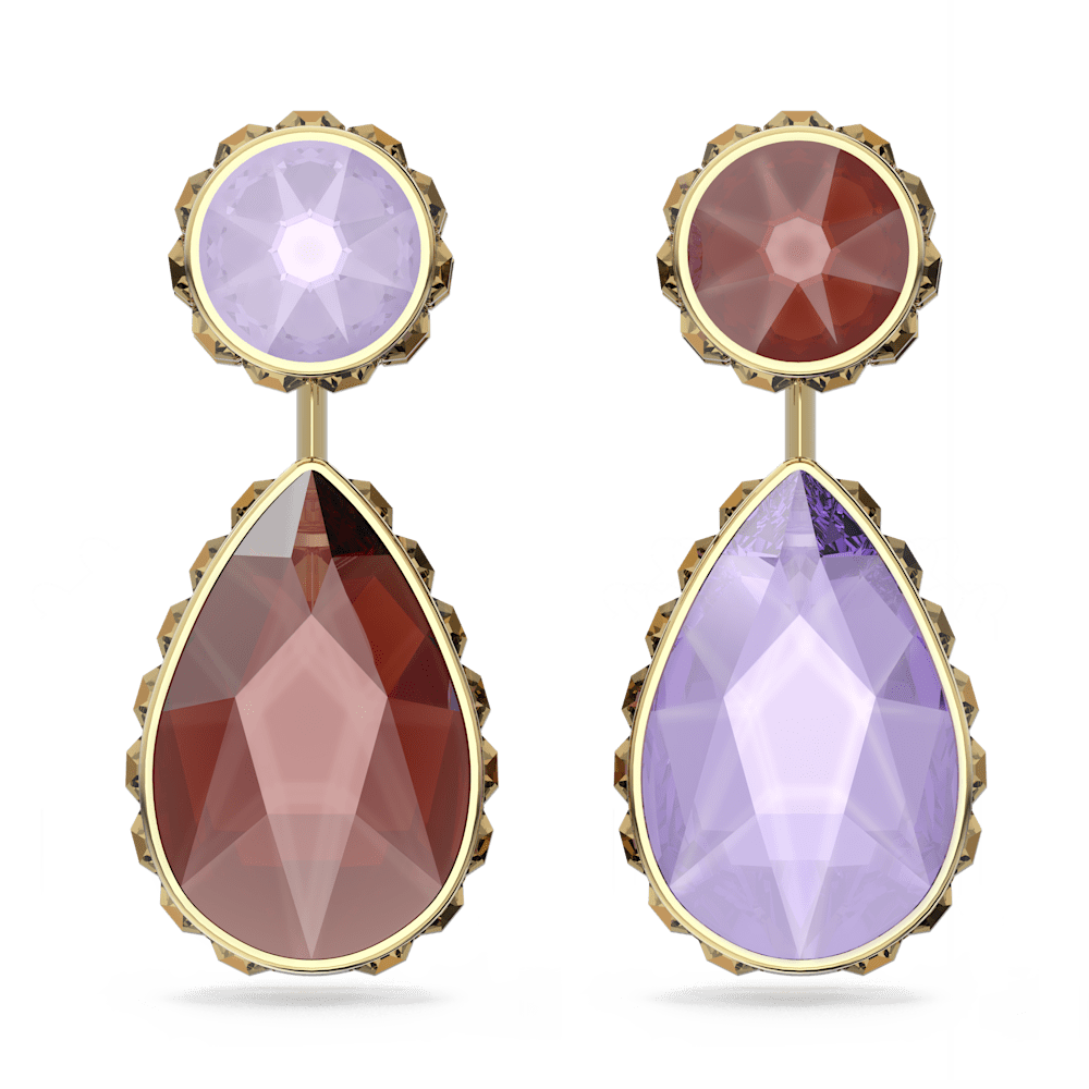 Orecchini Pendenti Double-face Swarovski Orbita Multicolor