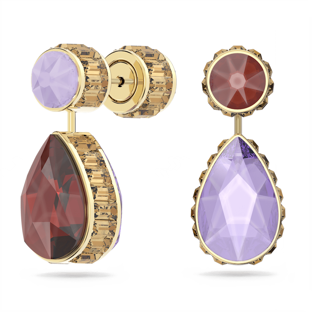 Orecchini Pendenti Double-face Swarovski Orbita Multicolor