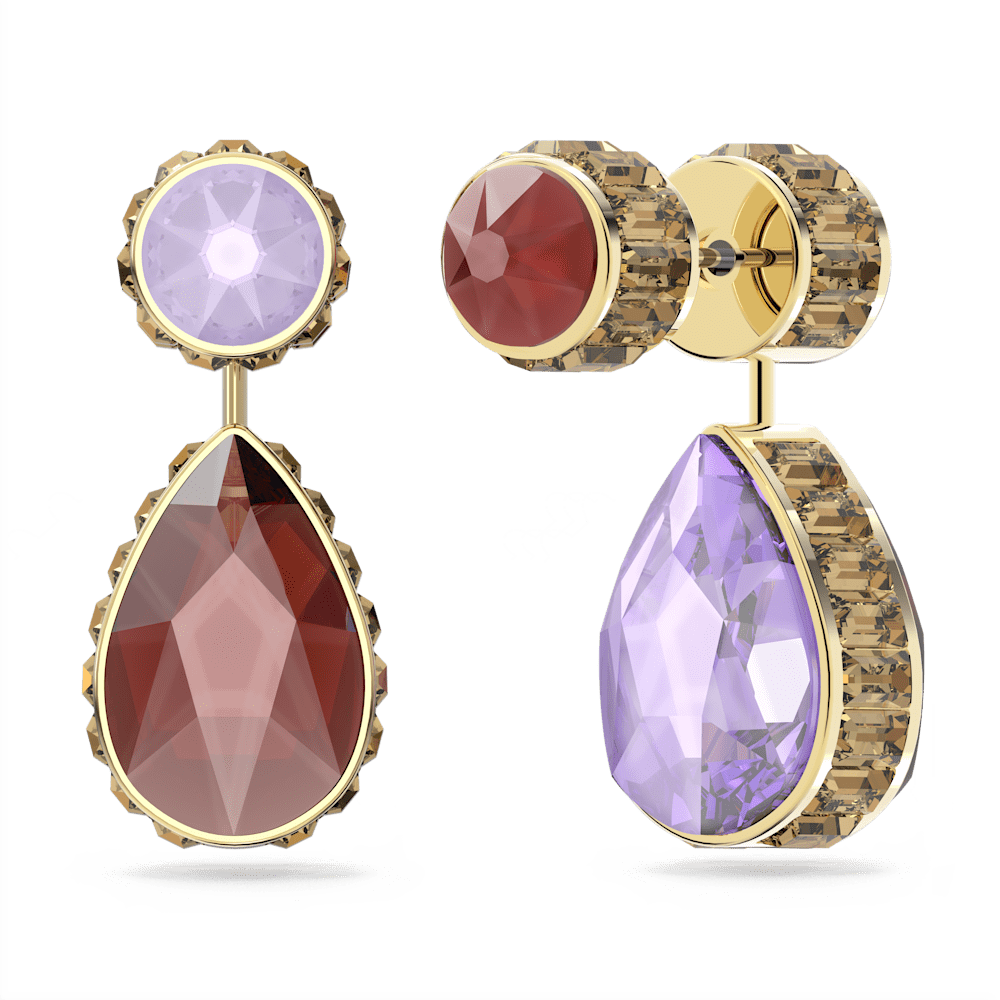 Orecchini Pendenti Double-face Swarovski Orbita Multicolor