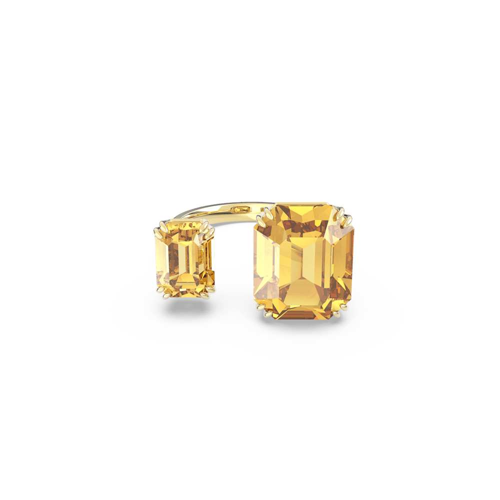 Anello aperto Swarovski Millenia Taglio ottagonale Giallo - Misura 55